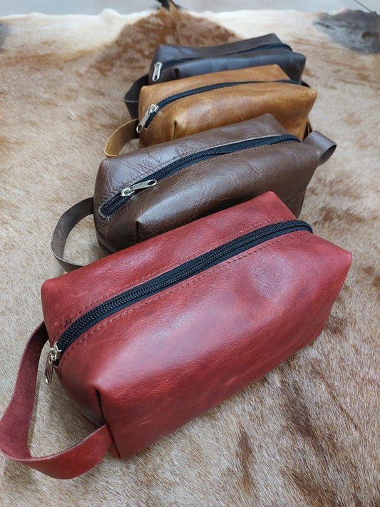 Duiker Dop Skeer Sak Hand Made Leather