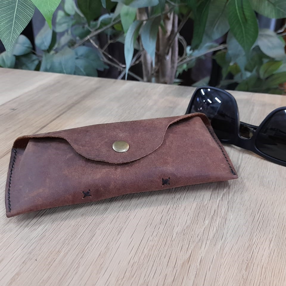 Hand Made Leather Sunglass Case