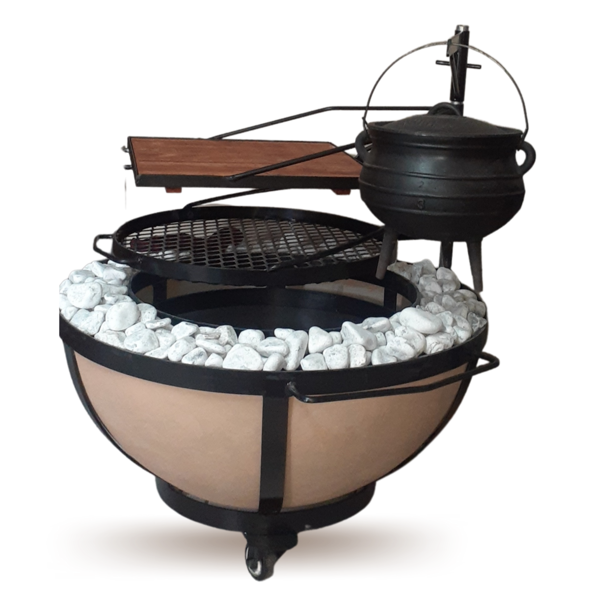 Medium Concrete Boma Including Wheels – The Braai Warehouse